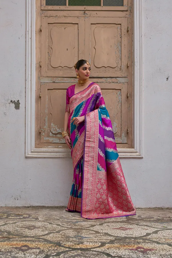 Multicolor_Art_Silk_Saree_For_Women