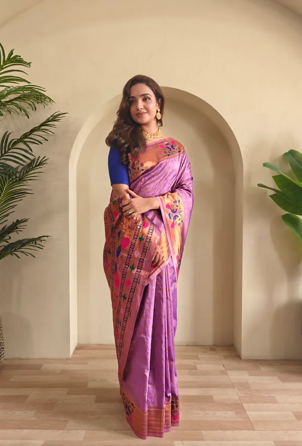 Lavender_Art_Silk_Saree_For_Women