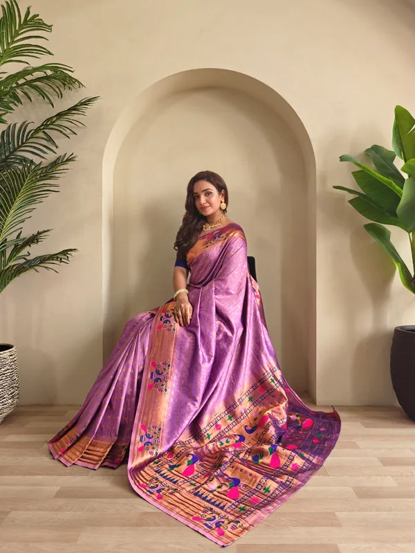 Lavender_Art_Silk_Saree_For_Women