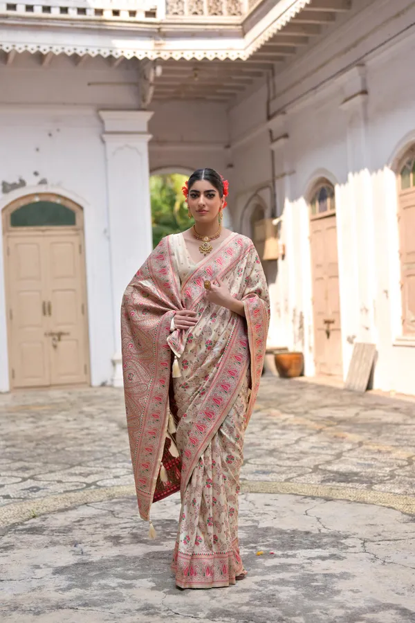 Cream_Art_Silk_Saree_For_Women
