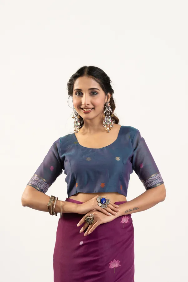 Purple_Pure_Cotton_Saree_For_Women