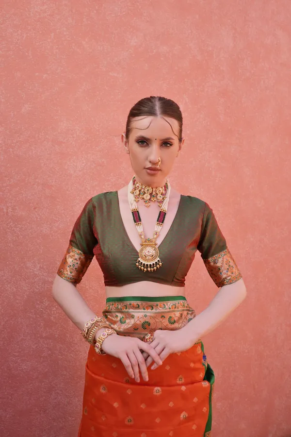 Orange_Art_Silk_Saree_For_Women