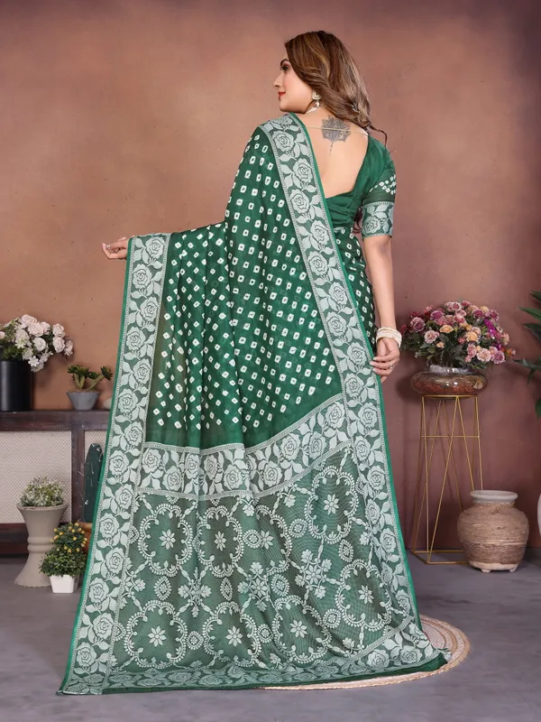 Green_Silk_Blend_Saree_For_Women