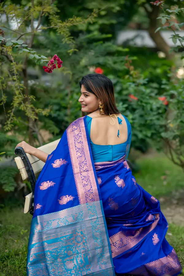 Blue_Art_Silk_Saree_For_Women