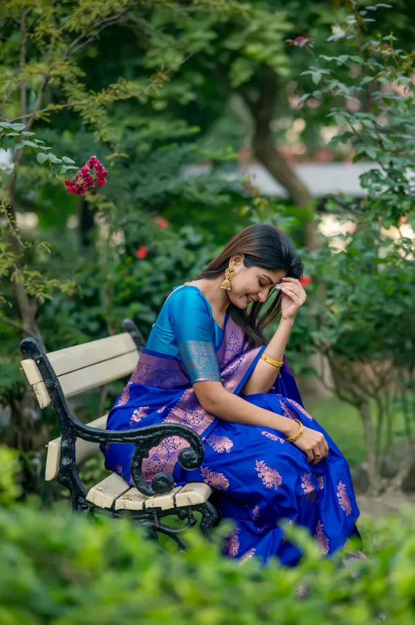 Blue_Art_Silk_Saree_For_Women