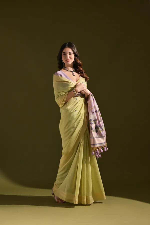Green_Muga_Pure_Cotton_Saree_For_Women