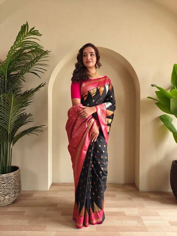 Black_Art_Silk_Saree_For_Women