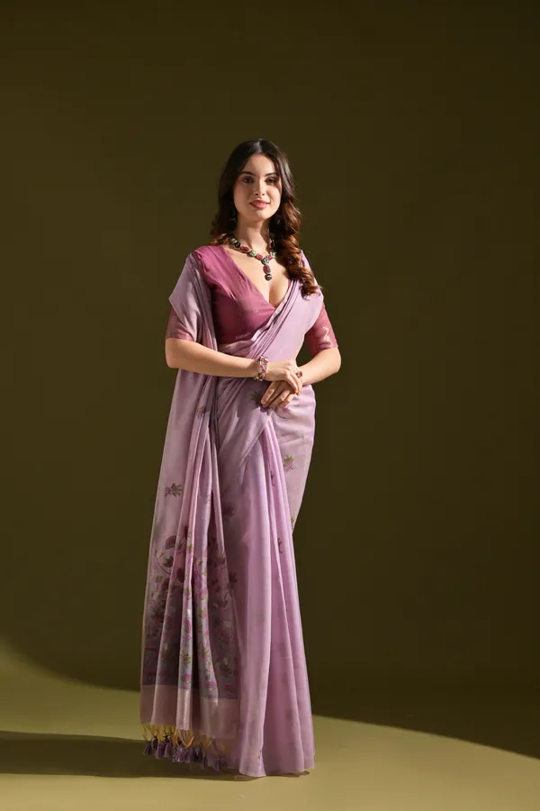 Beige_Pure_Cotton_Saree_For_Women