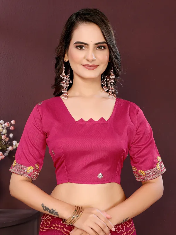 Pink_Poly_Georgette_Saree_For_Women