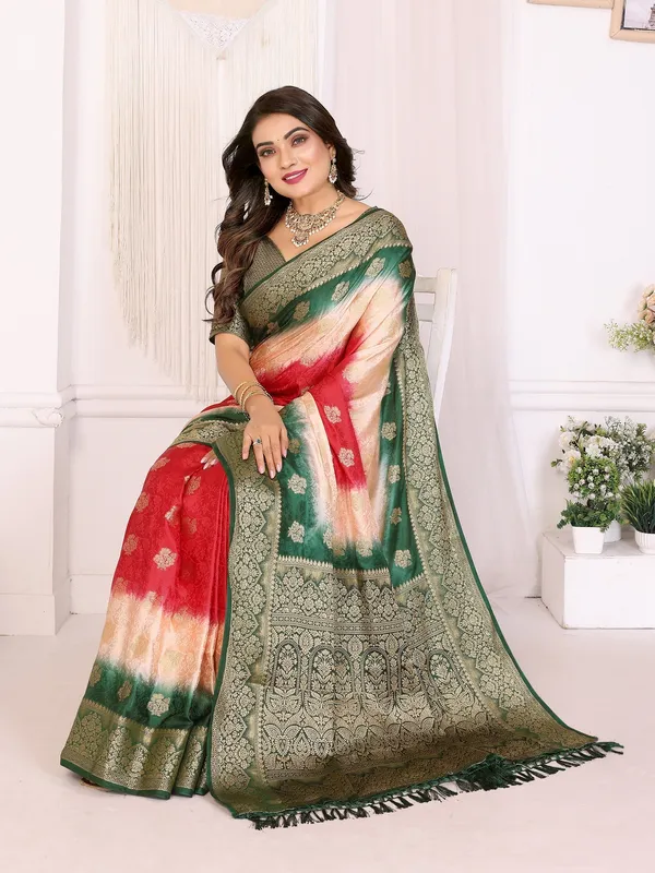 Multicolor_Satin_Saree_For_Women