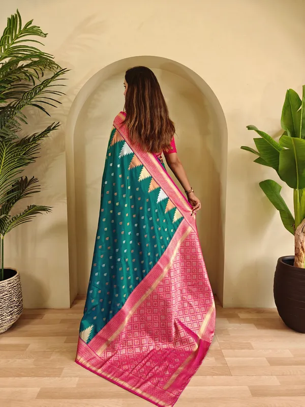 Fluorescent_Green_Art_Silk_Saree_For_Women