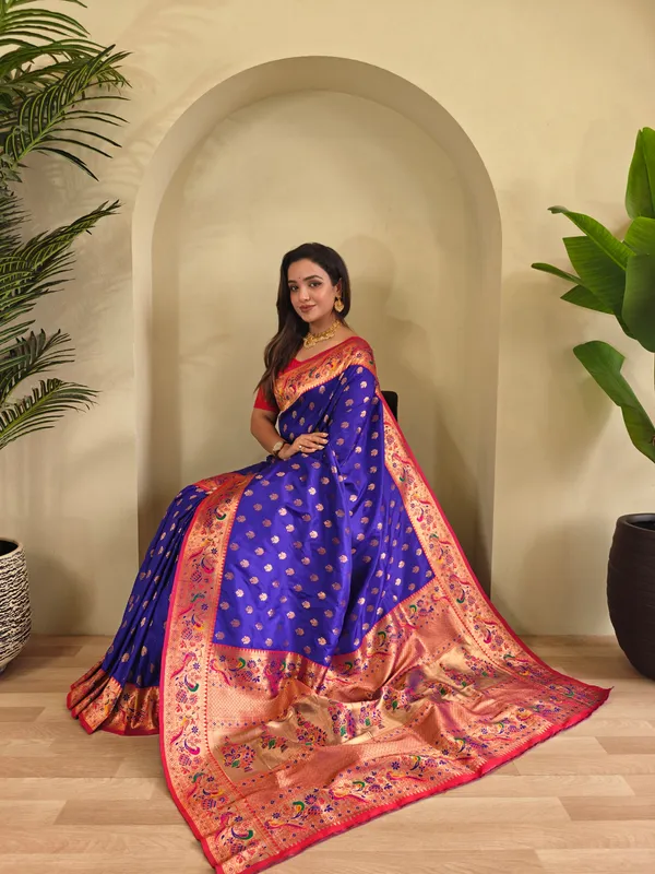 Blue_Art_Silk_Saree_For_Women