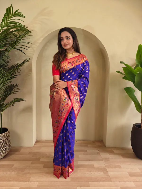 Blue_Art_Silk_Saree_For_Women