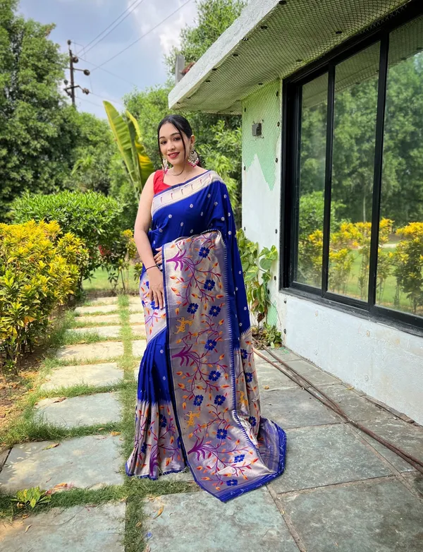 Blue_Art_Silk_Saree_For_Women