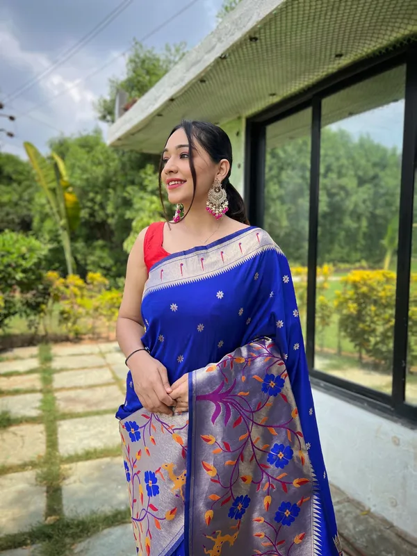 Blue_Art_Silk_Saree_For_Women