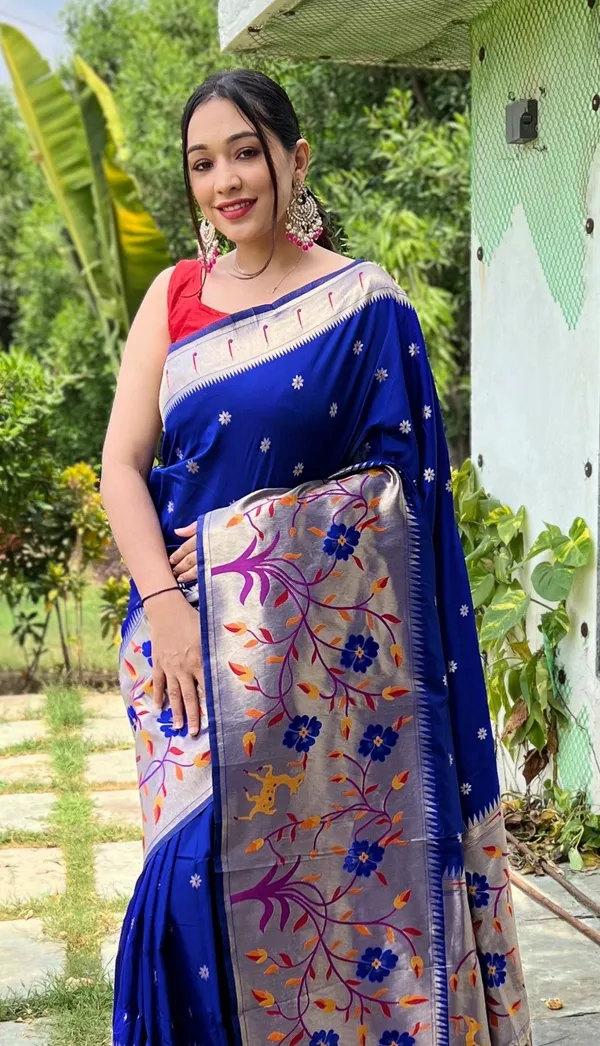 Blue_Art_Silk_Saree_For_Women