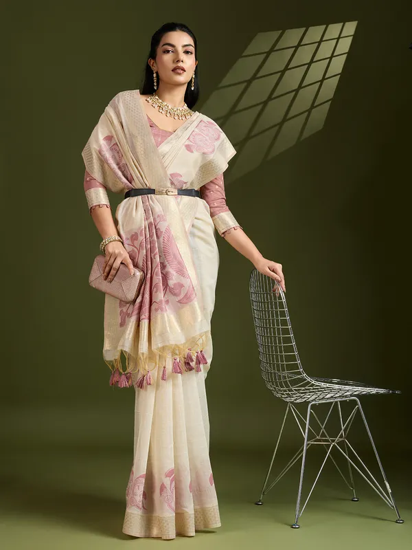 Pink_Muga_Pure_Cotton_Saree_For_Women