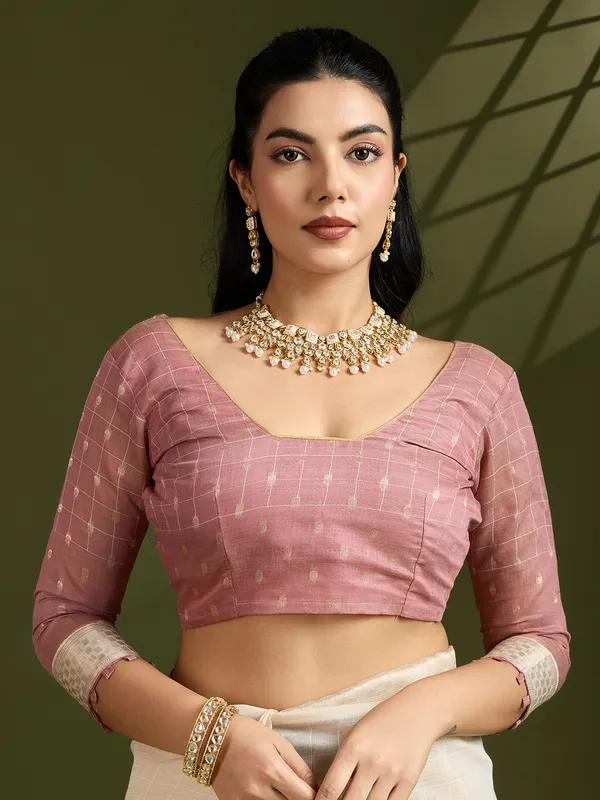 Pink_Muga_Pure_Cotton_Saree_For_Women