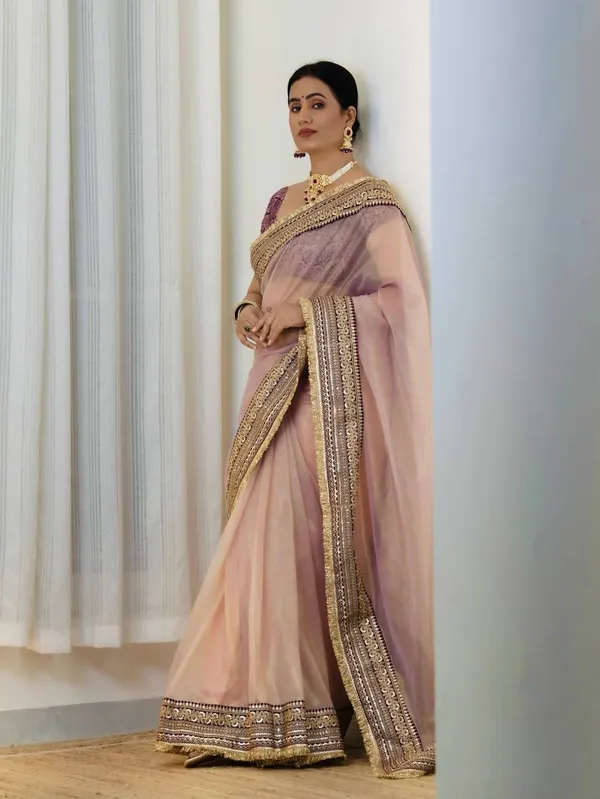 Pink_Supernet_Saree_For_Women