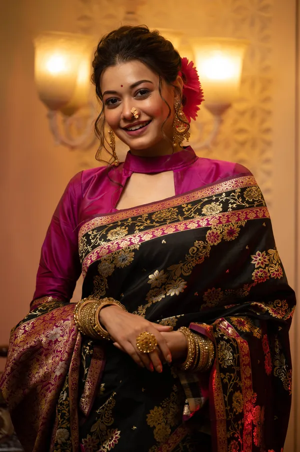 Black_Art_Silk_Saree_For_Women