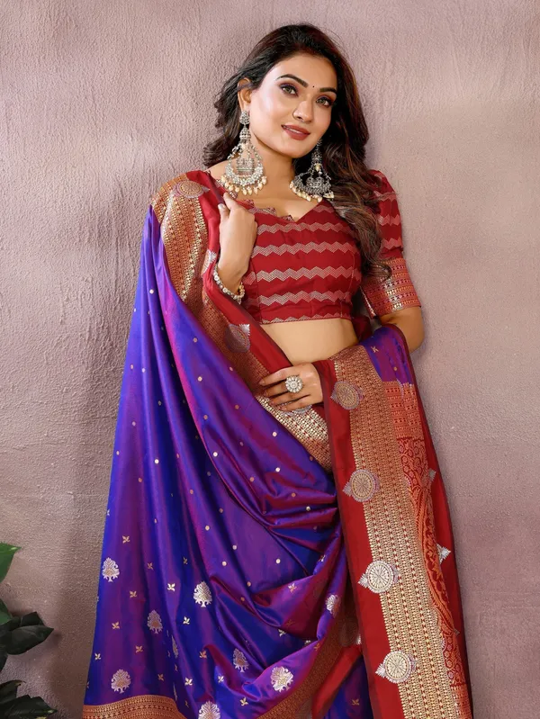 Purple_Art_Silk_Saree_For_Women