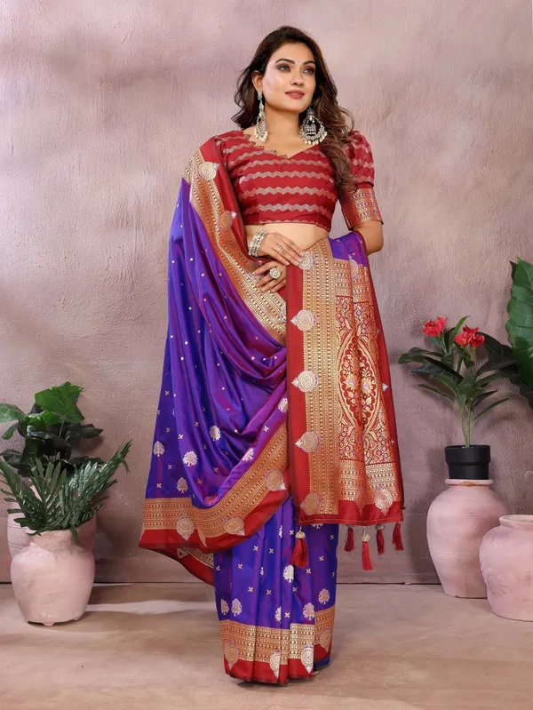 Purple_Art_Silk_Saree_For_Women