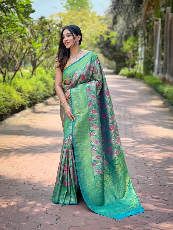 Green_Art_Silk_Saree_For_Women