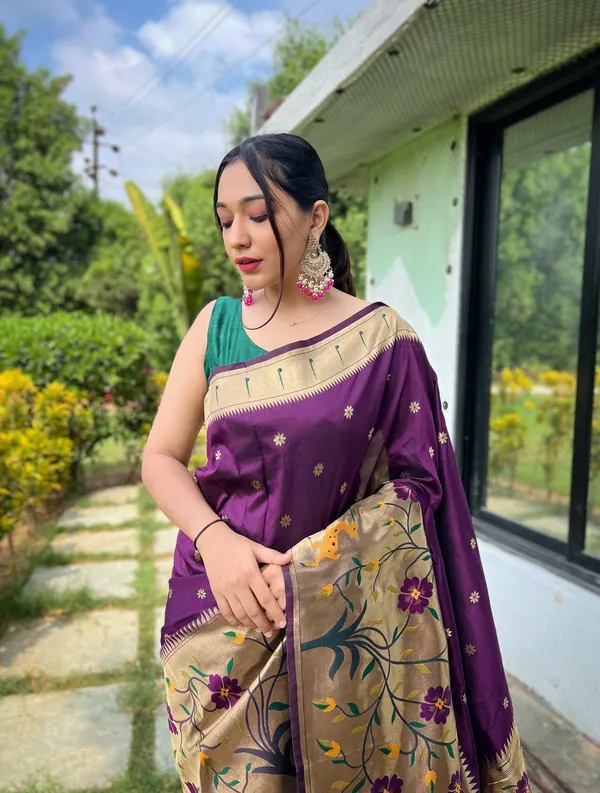 Purple_Art_Silk_Saree_For_Women