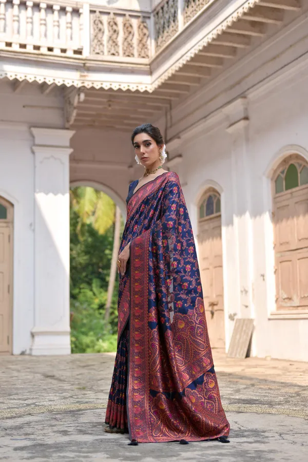 Navy_Blue_Art_Silk_Saree_For_Women