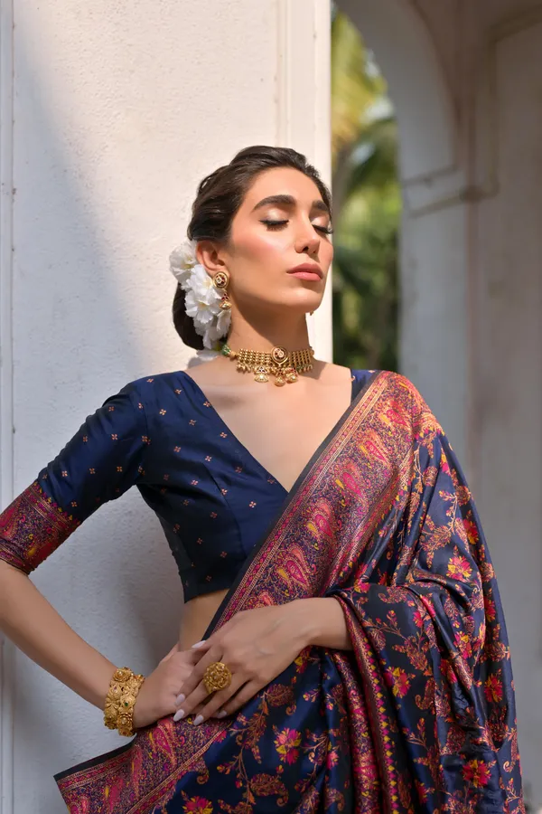 Navy_Blue_Art_Silk_Saree_For_Women