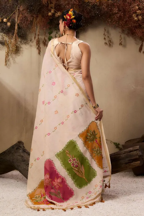 Off_White_Pure_Cotton_Saree_For_Women
