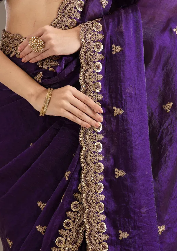 Purple_Pure_Chiffon_Saree_For_Women