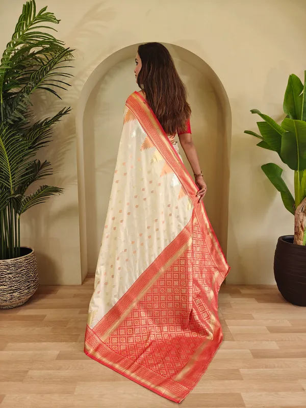 Cream_Art_Silk_Saree_For_Women