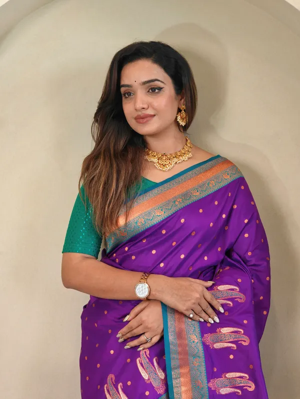 Purple_Art_Silk_Saree_For_Women