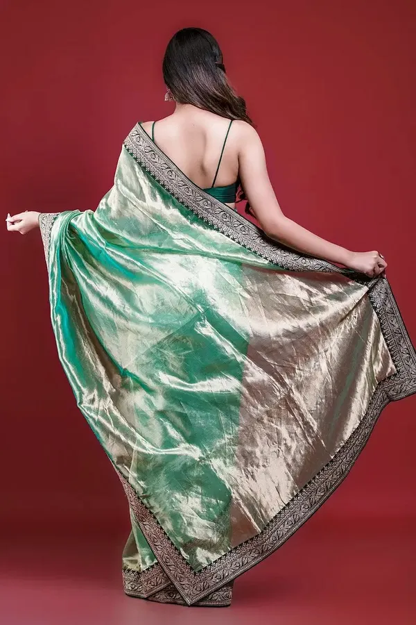 Green_Tissue_Saree_For_Women