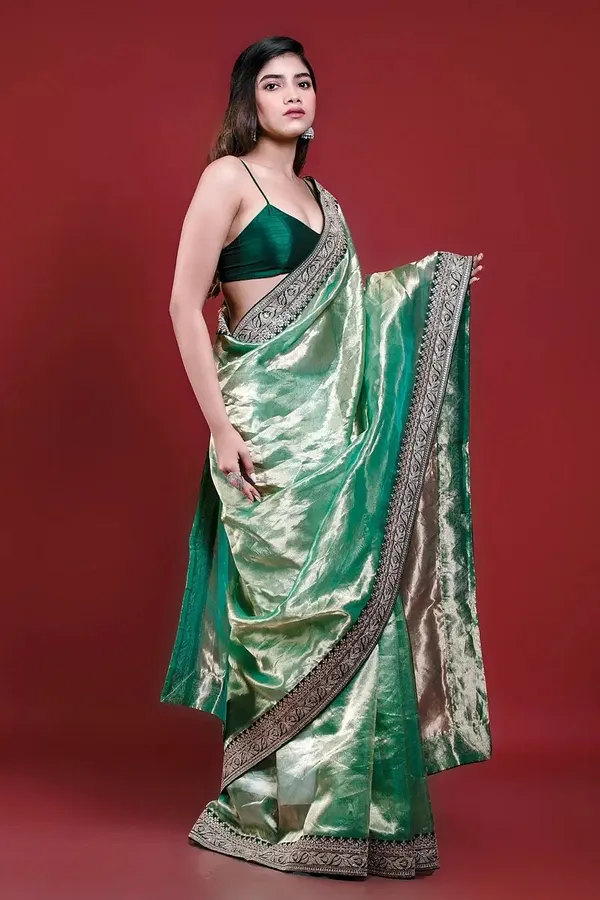 Green_Tissue_Saree_For_Women