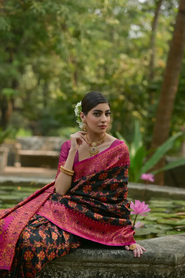 Black_Art_Silk_Saree_For_Women