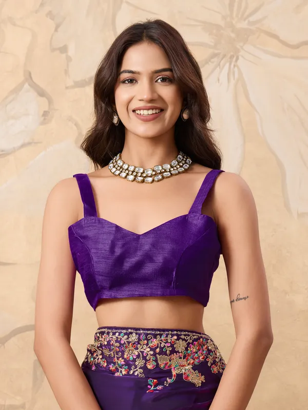 Purple_Pure_Chiffon_Saree_For_Women