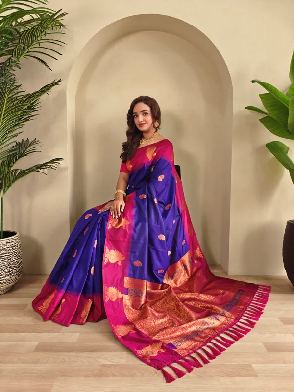Blue_Art_Silk_Saree_For_Women