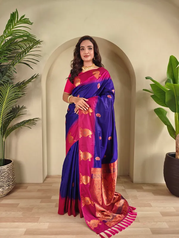 Blue_Art_Silk_Saree_For_Women