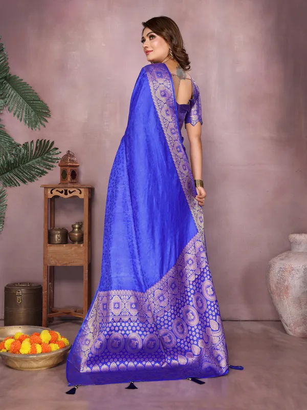 Blue_Art_Silk_Saree_For_Women