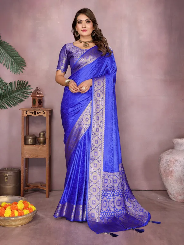 Blue_Art_Silk_Saree_For_Women