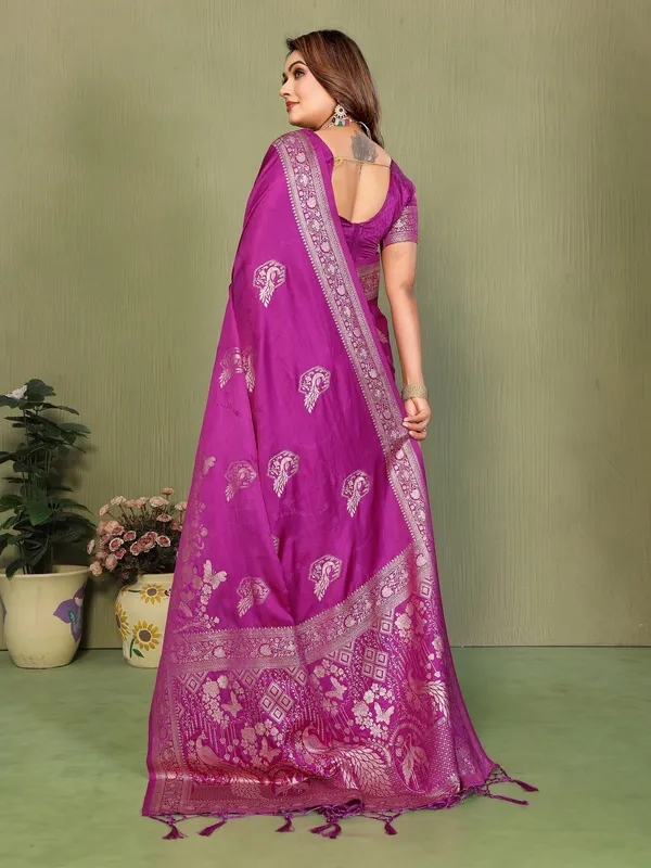 Purple_Satin_Saree_For_Women