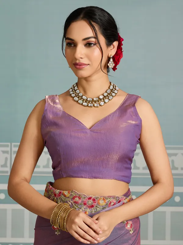 Purple_Pure_Chiffon_Saree_For_Women