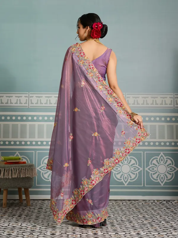 Purple_Pure_Chiffon_Saree_For_Women