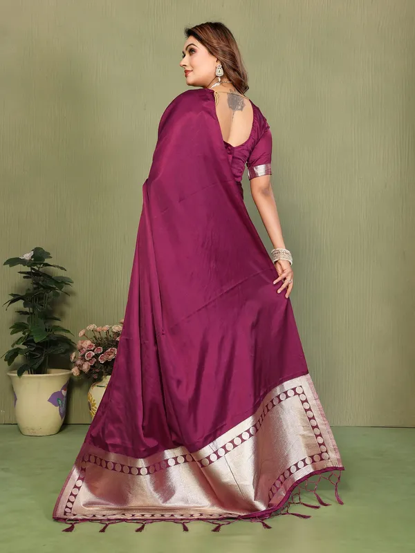 Purple_Satin_Saree_For_Women