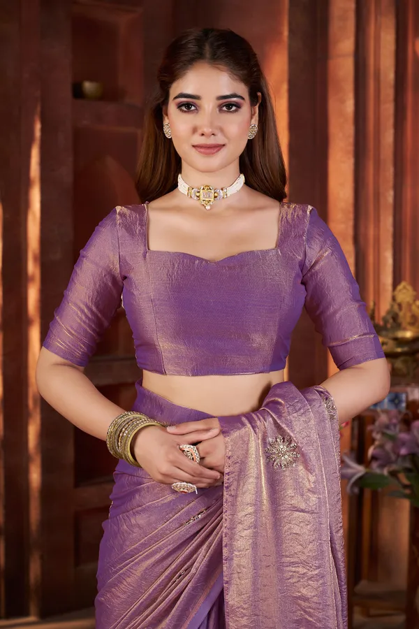 Lavender_Pure_Chiffon_Saree_For_Women