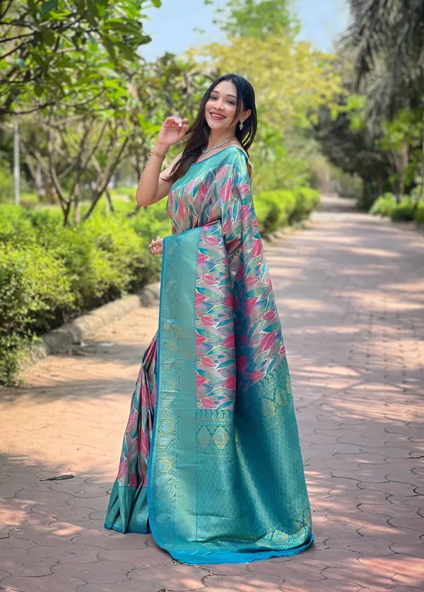 Blue_Art_Silk_Saree_For_Women