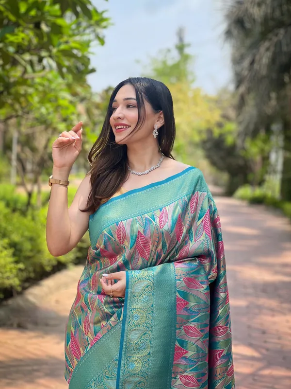 Blue_Art_Silk_Saree_For_Women