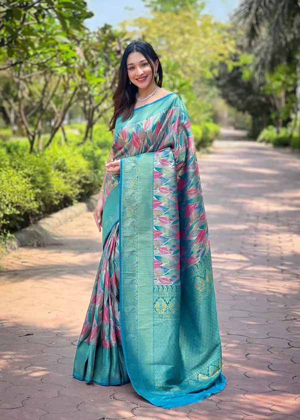 Blue_Art_Silk_Saree_For_Women